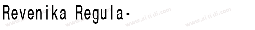 Revenika Regula字体转换 Revenika Regula字体转换